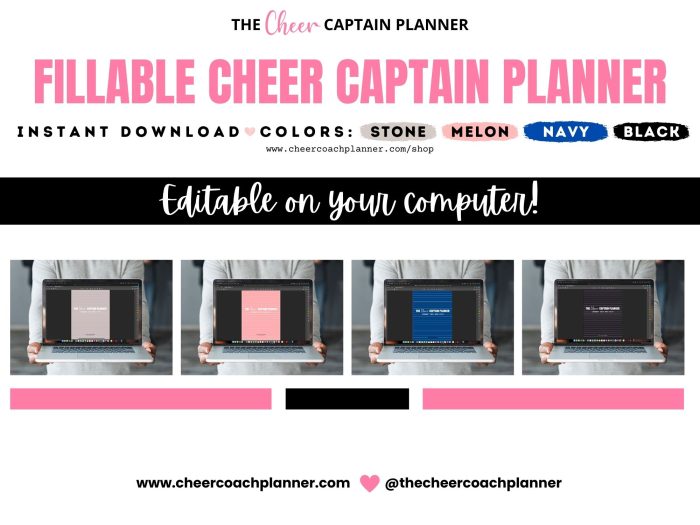 The Cheer Captain Planner - Coach Fillable - Main Image