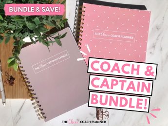 the cheer coach planner for cheer coaches binder printable organization coach captain bundle