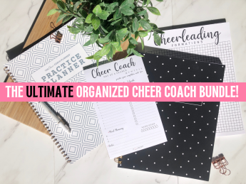 2023 - Product Images -- The Cheer Coach Planner - The Organized Cheer Coach - Cheer Coach Binder Printables
